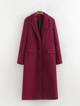 Manteau en laine rouge Hepburn coréen de haute qualité, manteau long et ample amincissant