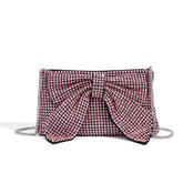 Bow Crystal Diamond King Diamond Abendtasche Full Diamond Dinner Cheongsam Umhängetasche mit Kette