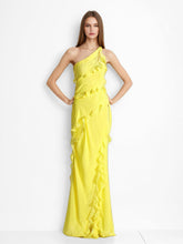 Robe longue fendue sans manches
