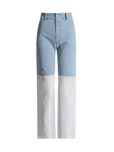 TWOTWIONSTYLE Hose aus Mesh mit Hohlsaum