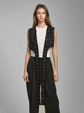 Handmade Rivet Sleeveless Vest Jacket