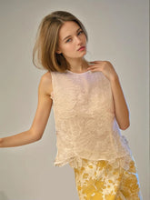 Flower Lace Patch Vest Top