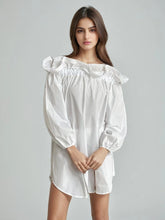 Robe ample en coton à col unique