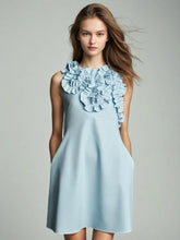 Flower Sleeveless A Line Dresses