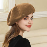 Béret français en laine de peintre vintage artistique, look sauvage, petit et chaud