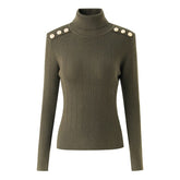 Der langärmlige Strick-Rollkragenpullover Leander – mehrere Farben