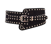 The Harmonica Faux Leather Waistband Belt - Multiple Colors