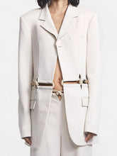 Langärmlige, gerade geschnittene Mäntel mit einem Knopf