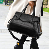 Handbag Large Capacity All Match High Grade Crocodile Pattern Tote Bag Shoulder Crossbody