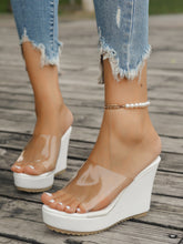 Living Large Faux Leather Wedges