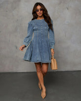 Robe en tricot denim Remington