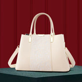 Chinese Embroidery Handbags Large Capacity Classy Tote Bag Middle Aged Mother in Law Messenger Bag