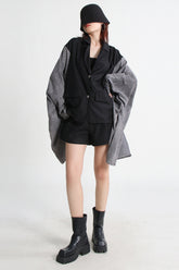 Mantel im Retro-Stil mit Fledermausärmeln