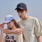 Casquette de baseball rétro tendance noire et blanche pour couple, chapeau décontracté, petit chapeau de soleil à visière