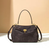 Original Frosted Deerleder Tote Große Kapazität Tragbare Unterarm Tasche Hohe