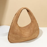 Chic Leather Large Capacity Fashionable Large Capacity Underarm Bag Frosted Soft Surface One Shoulder Selenodont Bag