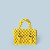 Mallette perlée faite à la main Superbe sac carré Sac à bandoulière décontracté Sac à bandoulière portable