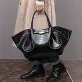 Einkaufstasche Taschen Stein Muster Flügel Tasche Hochwertige Große Kapazität Büro Schulter Handtasche