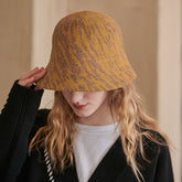 Chapeau Bob Rayé Chapeau Bob En Laine Multicolore Chaud Chapeau Bob Personnalité Minoritaire Chapeau Bob Femme