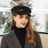 Hut Lässiger britischer Retro-Hut, einfach passende Maler-Baskenmütze, großer Kopfumfang lässt das Gesicht kleiner aussehen, fortschrittliche Hüte