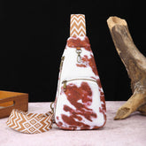 Retro Breiter Riemen Brusttasche Hüfttasche Umhängetasche Wollsamt Damen