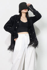 Zweireihige Patchwork-Mäntel mit Umlegekragen