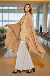 Mantel mit V-Ausschnitt und Fledermausärmeln