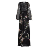 Das Helena Langarm-Netzkleid