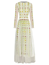 The Vineyard – Langärmliges Netzkleid