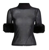 Das Posh Kurzarm-Netzhemd