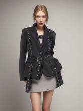 Belts Designer Blazers For Notched Collar Long Sleeve