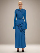 Kink Spliced Folds Maxi Dresses