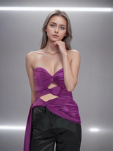 Irregular Hollow Chest Top Vest