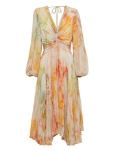 Alma Lace Up Midi Dress