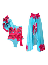 Amy Ruffle Swimsuit & Skirt Set