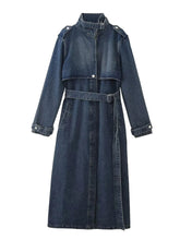 Arabella Denim Trench Midi Dress