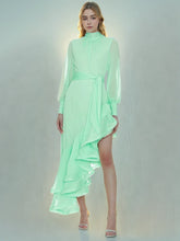 Irregular Ruffled Bandage Formal Dresses