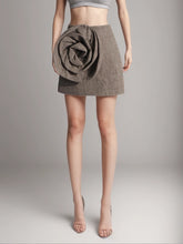 Retro Artistic Three-dimensional Floral Skirt