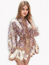 Mini-robe imprimée à volants