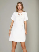 Chest Hollow Out Design Three-Dimensional Flower Dresses