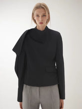 Asymmetrical Irregular Collar Blazer