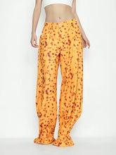 Lockere, gerade Freizeithose mit weitem Bein