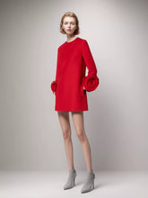 Minikleid mit weihnachtlichen Applikationen