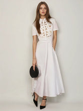 Flower Hollow Out Maxi Dresses