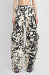 Cargohose mit Street-Print und weitem Bein