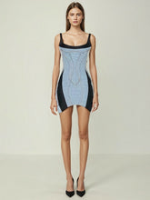 Irregular Hem Suspender Mini Dresses