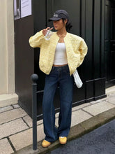 Jacquard Jacket Cardigan Coat