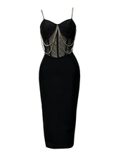 Joelle Sleeveless Mesh Midi Dress