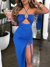 Robe longue dos nu ajourée Nevaeh
