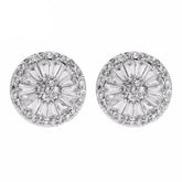 Les boucles d'oreilles à clous en cristal Cadence